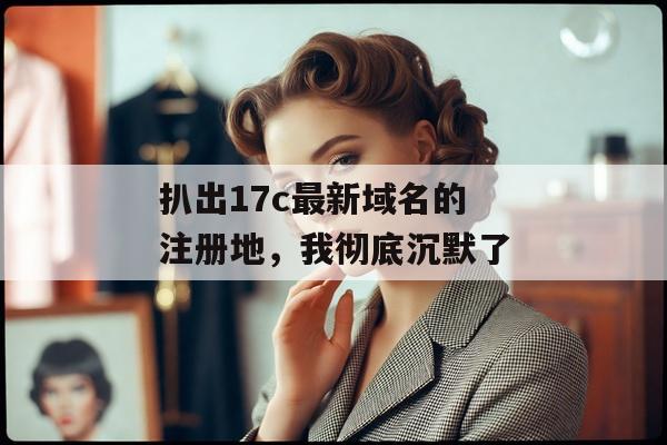 扒出17c最新域名的注册地,我彻底沉默了